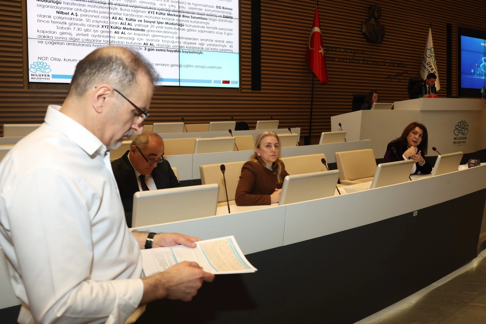 Bursa Nil&uuml;fer Belediyesi'nde hizmet i&ccedil;i İSG eğitimi