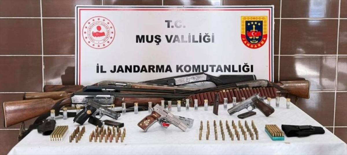 Muş'ta silah ve m&uuml;himmat ele ge&ccedil;irildi