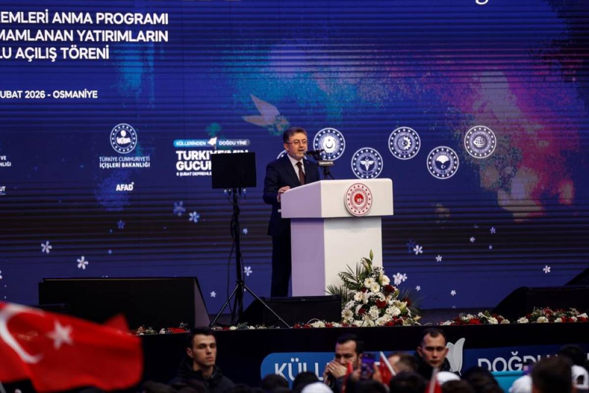 Bakan Yumaklı, 6 Şubat Depremleri Anma Programı ve Toplu A&ccedil;ılış T&ouml;reni'nde konuştu: