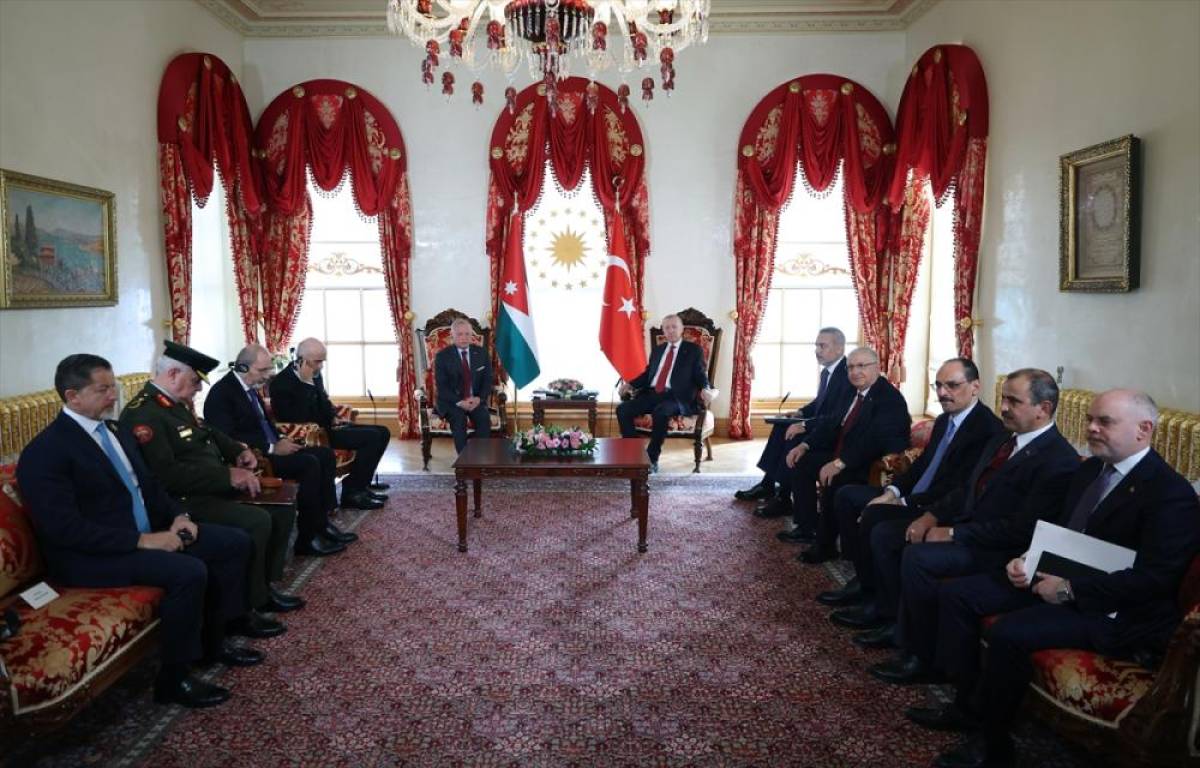 Cumhurbaşkanı Erdoğan, &Uuml;rd&uuml;n Kralı 2. Abdullah'ı resmi t&ouml;renle karşıladı