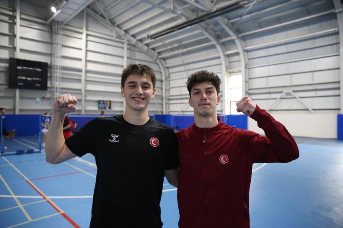 Milli badmintoncu Mert ve G&ouml;kay'ın hedefi Avrupa şampiyonluğu