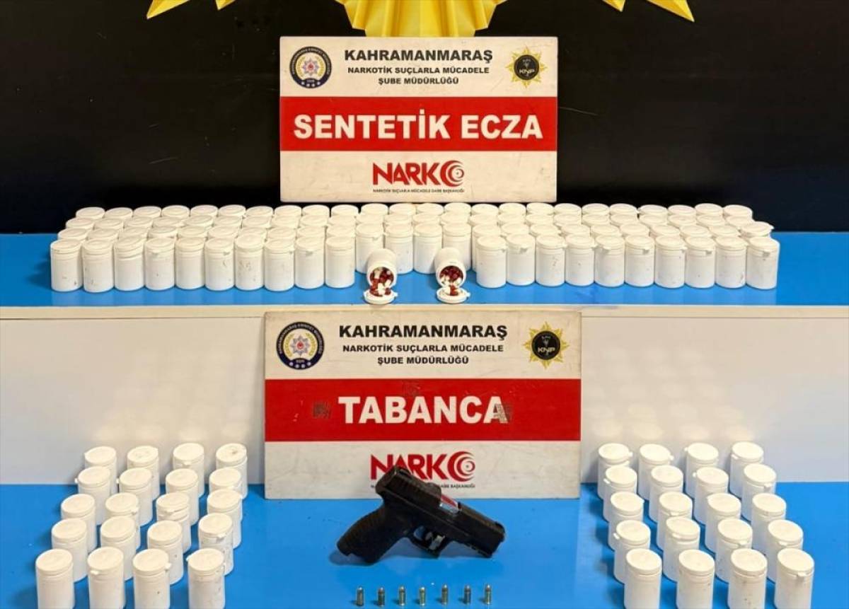 Kahramanmaraş'ta uyuşturucu operasyonunda yakalanan 3 ş&uuml;pheli tutuklandı