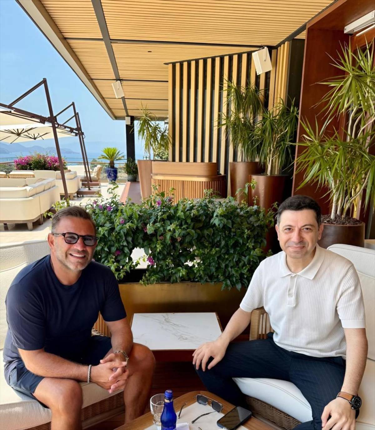 Okan Buruk, Marmaris'te Galatasaraylı iş insanlarıyla buluştu