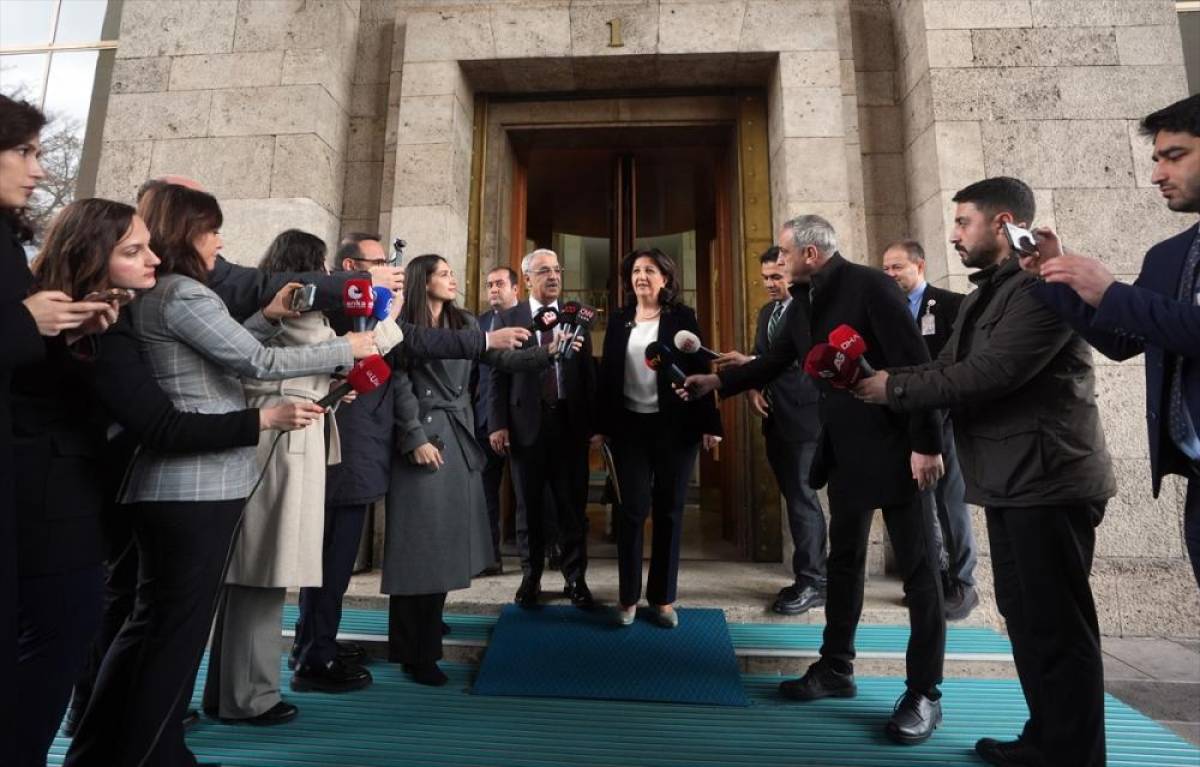 Cumhurbaşkanı Erdoğan'ın DEM Parti heyetini kabul&uuml;