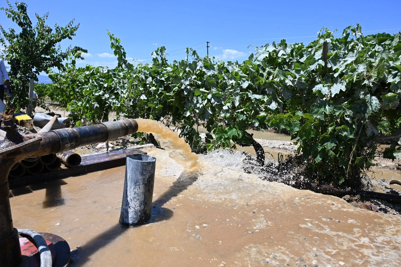 Manisa B&uuml;y&uuml;kşehir&rsquo;den Sarıg&ouml;l &ccedil;ift&ccedil;isine can suyu
