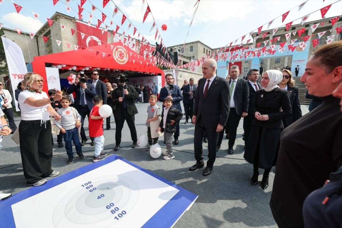 TBMM Başkanı Kurtulmuş, "Meclis Bah&ccedil;esi &Ccedil;ocuk Bah&ccedil;esi" etkinlik alanını ziyaret etti