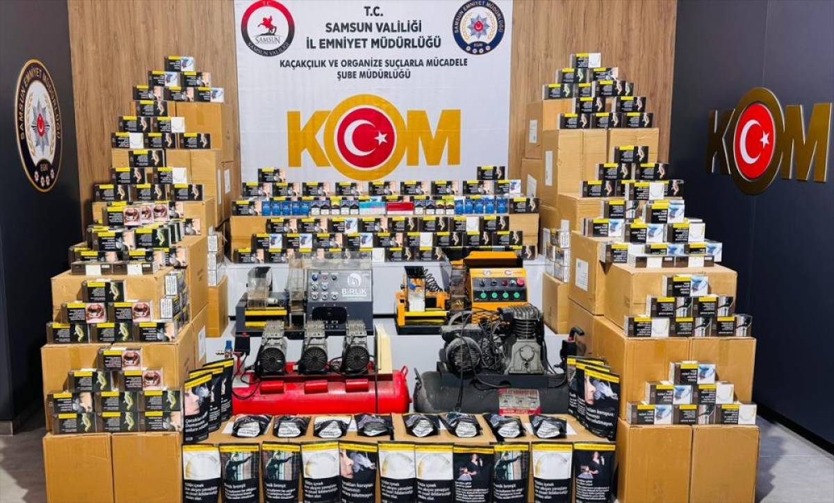 Samsun'da 1 milyondan fazla makaron ele ge&ccedil;irildi