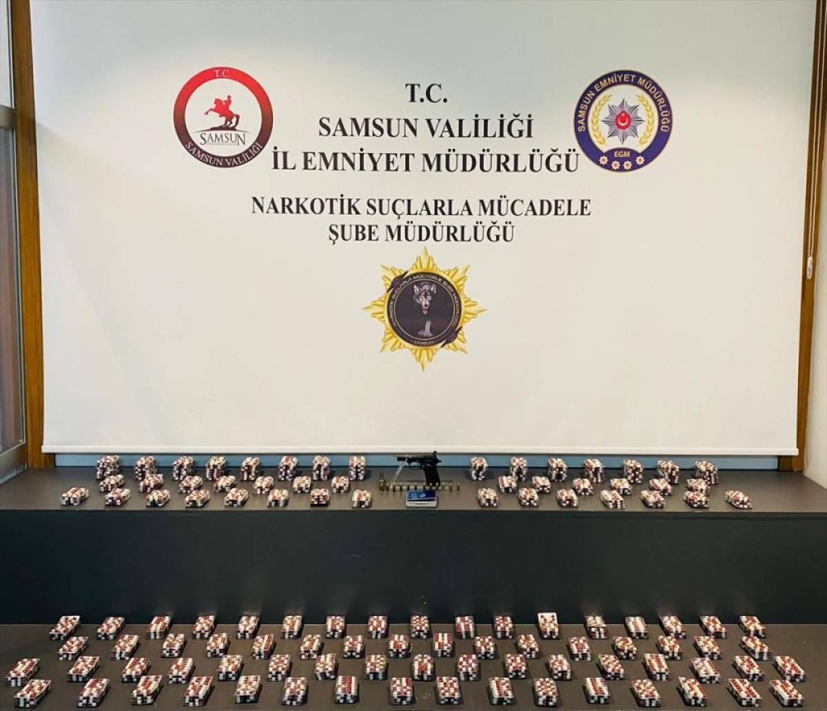 Samsun'da 18 bin 452 uyuşturucu hap ele ge&ccedil;irildi