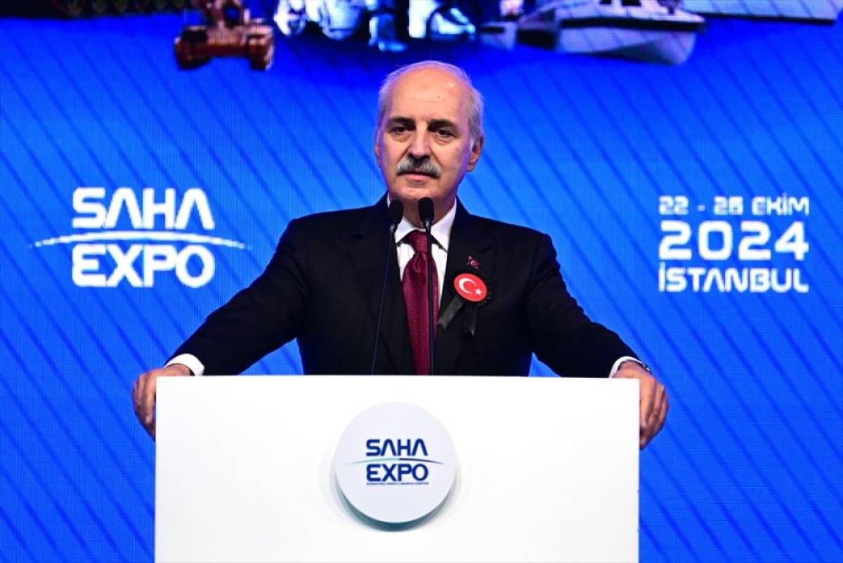 TBMM Başkanı Kurtulmuş, SAHA EXPO 2024 Savunma, Havacılık ve Uzay Sanayii Fuarı'nda konuştu: