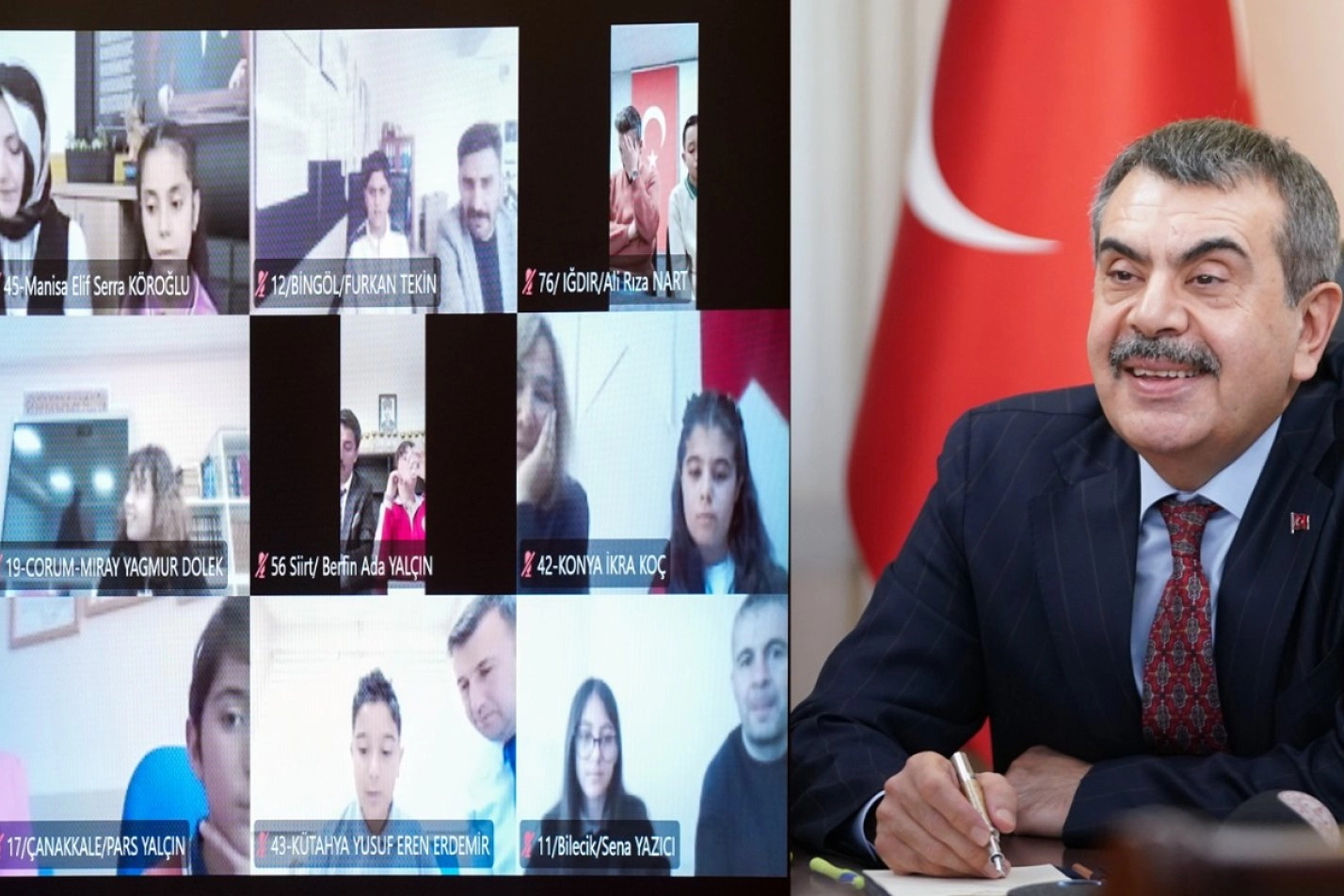 Bakan Tekin, 23 Nisan programını &ccedil;ocuklarla şekillendiriyor