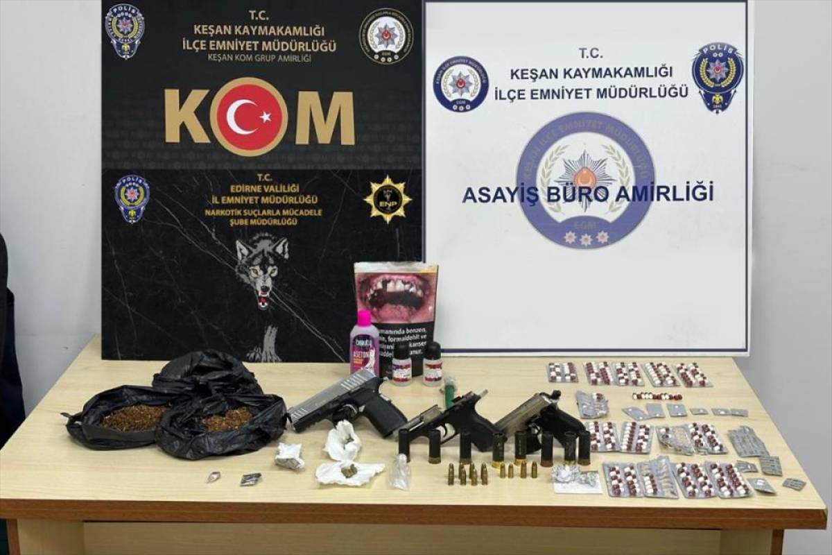 Edirne'de uyuşturucu operasyonunda 20 zanlı yakalandı