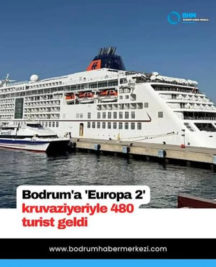 Bodrum'a "AIDAblu" kruvaziyeriyle 2 bin 243 turist geldi