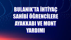 Bulanık'ta ihtiyaç sahibi öğrencilere ayakkabı ve mont yardımı