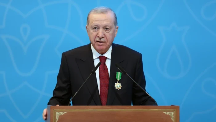Cumhurbaşkanı Erdoğan Astana'dan T&uuml;rkistan'a hareket etti