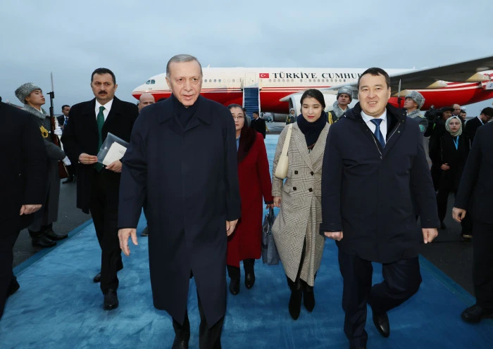 Cumhurbaşkanı Erdoğan, Kazakistan'a gitti