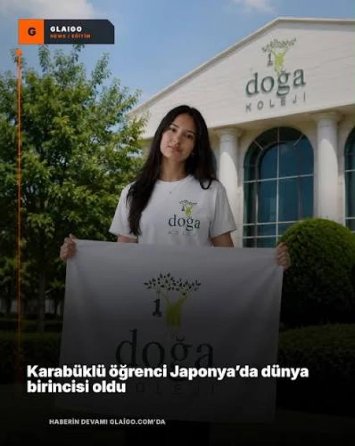 Doğa Koleji &ouml;ğrencisi Japonya'daki matematik yarışmasında d&uuml;nya birincisi oldu
