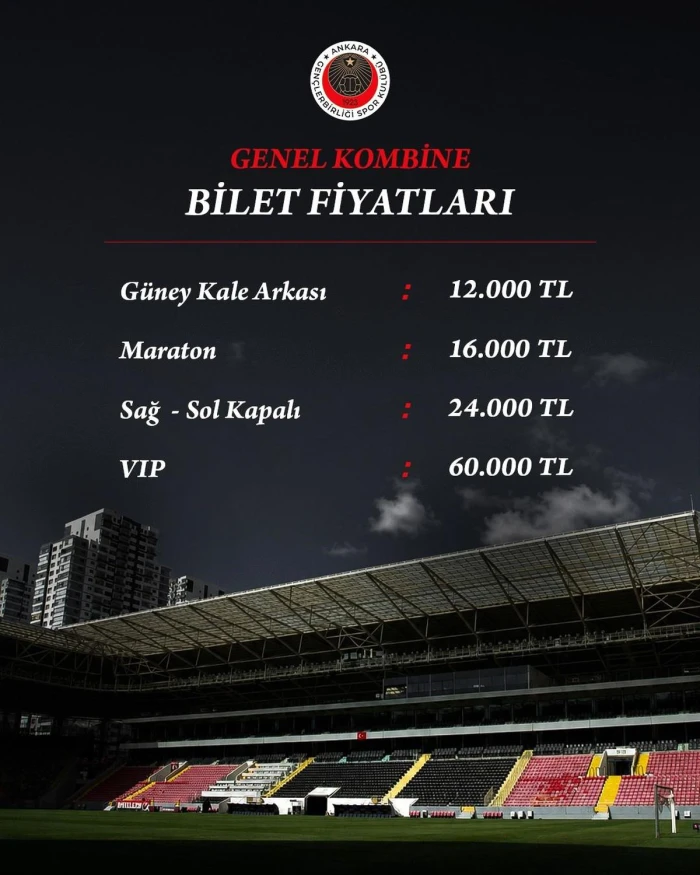 Gen&ccedil;lerbirliği'nde kombine satışı başladı