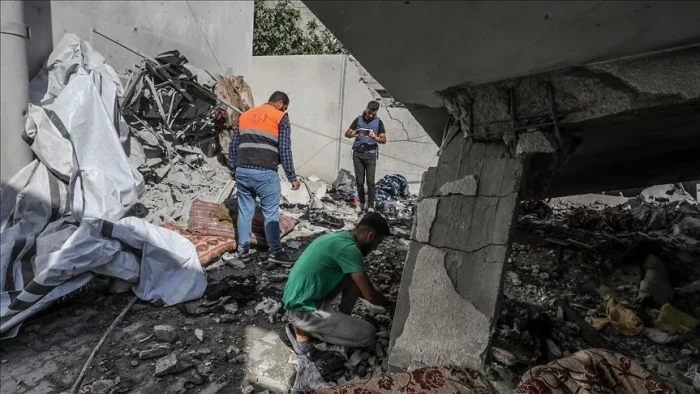 G&Uuml;NCELLEME - Gazze'de İsrail'in saldırılarında biri kadın 8 Filistinli yaşamını yitirdi
