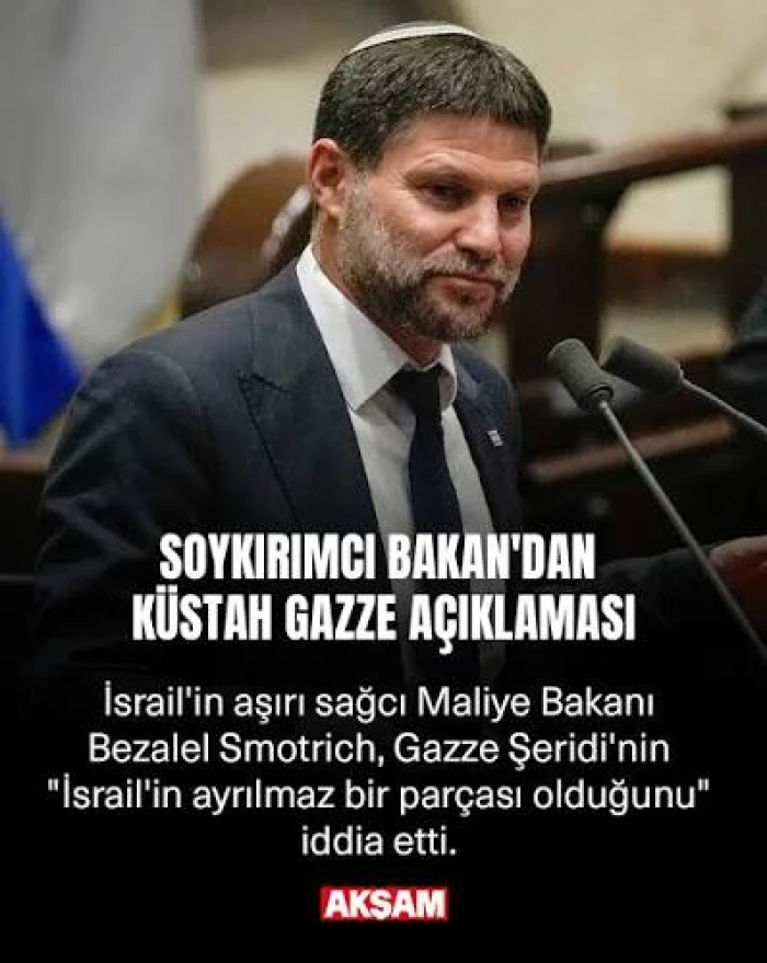 İsrailli bakan, işgal altındaki Batı Şeria'nın "İsrail'in ayrılmaz bir par&ccedil;ası" olduğunu iddia etti