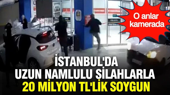 İstanbul'da Kuyumcukent'ten uzun namlulu silahla soygun kamerada