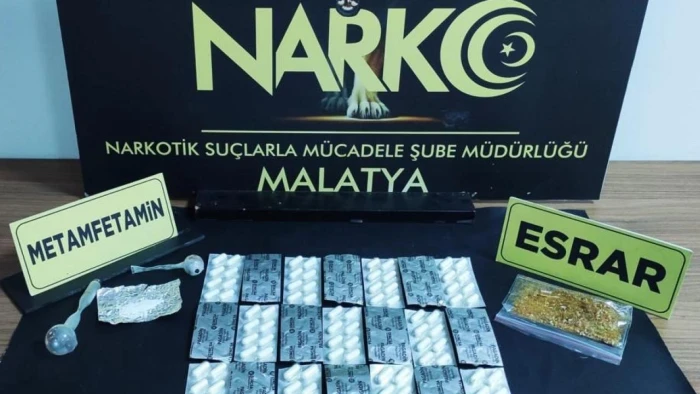Malatya'da uyuşturucu operasyonunda yakalanan 3 ş&uuml;pheli tutuklandı