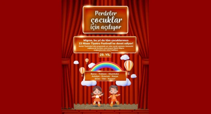 Migros'un "23 Nisan Tiyatro Festivali" 30. kez &ccedil;ocuklarla buluşacak