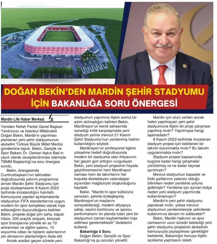 Yeniden Refah Partili Bekin, Rahmi Ko&ccedil;'un s&ouml;zlerine tepki g&ouml;sterdi